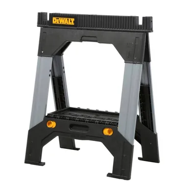 DeWalt DWST11031, accessory: 33 in. H Metal Folding Sawhorse with Adjustable Legs