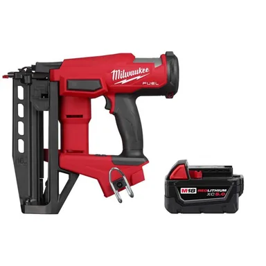 Milwaukee 3020-20-48-11-1850, bundle: M18 FUEL 18V Gen ll 16-Gauge Straight Finish Nailer and M18 5.0Ah Battery