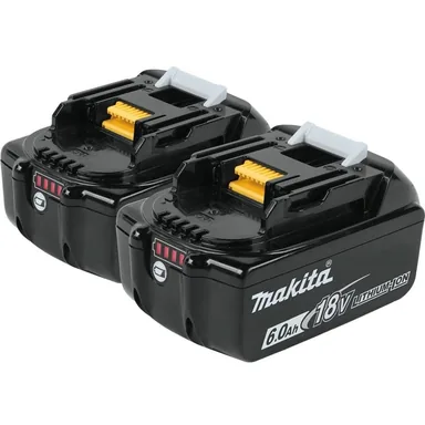 Makita BL1860B-2, accessory: Makita BL1860B-2 18V LXT Lithium-Ion 6.0Ah Battery, 2/pk