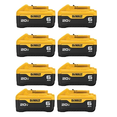 DeWalt DCB206-8, accessory: 20V MAX Lithium-Ion 6.0Ah Battery (8 -Pack)