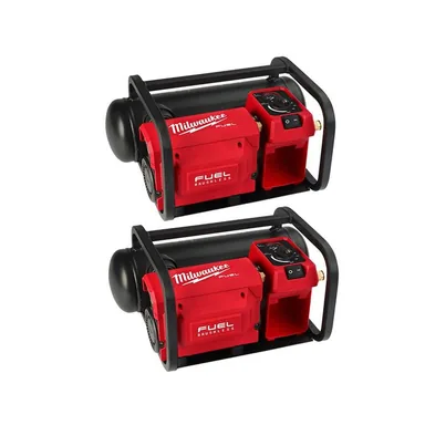 Milwaukee 2840-20-2840-20, bundle: M18 FUEL 18-Volt Lithium-Ion Brushless Cordless 2 Gal. Electric Compact Quiet Compressor (2-Tool)