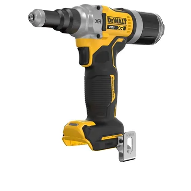 DeWalt DCF414B, bare tool: 20-Volt Maximum XR Brushless Cordless 1/4 in. Rivet Tool (Tool Only) (photograph from the Home Depot listing)