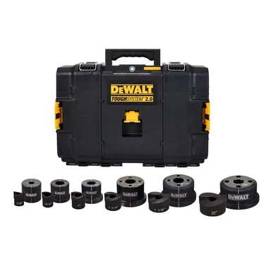 DeWalt DCE6002K, accessory: 1/2 in. - 2 in. Knockout Punch and Die Set for DCE600 (12-Piece) with TOUGHSYSTEM 2.0 Case