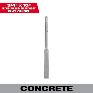 Milwaukee 48-62-6052, accessory: 3/4 in. X 10 in. SLEDGE SDS-PLUS Flat Chisel