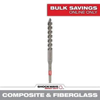Milwaukee 48-13-7709, accessory: 15/16 in. x 12 in. Fiberglass Utility Auger Bit