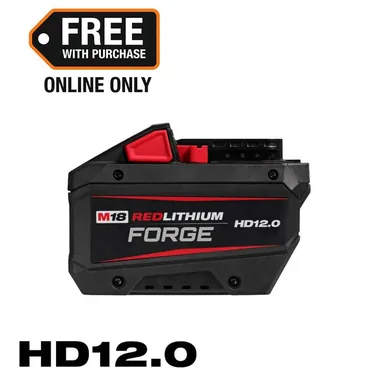 Milwaukee 48-11-1813, accessory: M18 18V Lithium-Ion REDLITHIUM FORGE HD 12.0 Ah Battery Pack