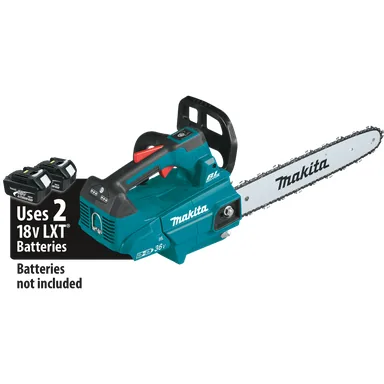 Makita XCU09Z, bare tool: Makita XCU09Z 36V (18V X2) LXT Brushless 16" Top Handle Chain Saw, Tool Only