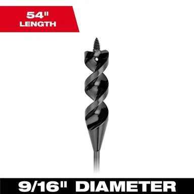 Milwaukee 48-13-8256, accessory: 9/16 in. x 54 in. Cable Bit (photograph from the Home Depot listing)