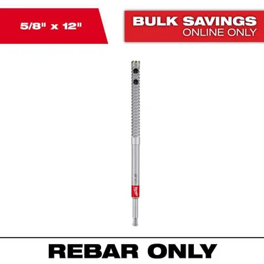 Milwaukee 48-20-6797, accessory: 5/8 in. x 12 in. SDS-Plus Rebar Cutter (photograph from the Home Depot listing)