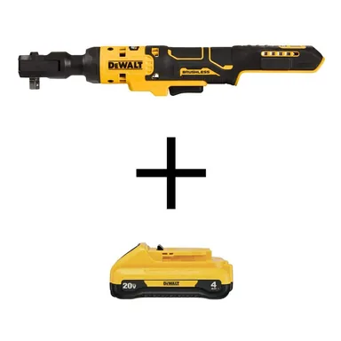 DeWalt DCF513BWDCB240, bundle: ATOMIC 20-Volt Maximum Cordless 3/8 in. Ratchet with 20-Volt Maximum Compact Lithium-Ion 4.0Ah Battery Pack