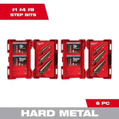 Milwaukee 48-89-9291-48-89-9291, bundle: Cobalt Step Bit Kit (6-Piece)