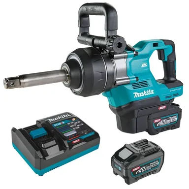 Makita GWT10T, kit: Makita GWT10T 40V max XGT Brushless 4-Speed High-Torque 1 in. Sq. Drive D-Handle Extended Anvil Impact Wrench 5.0Ah Kit (Friction Ring)