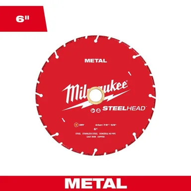 Milwaukee 49-93-7815, accessory: 6 in. Steelhead Diamond Cut Off Blade