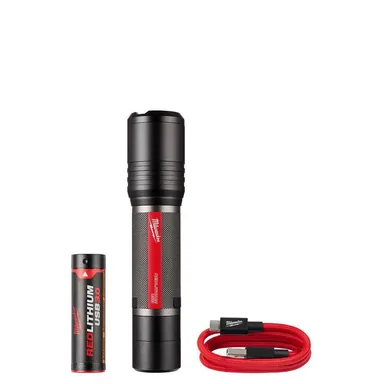 Milwaukee 2162-21, kit: 2,000 Lumens REDLITHIUM USB Slide Focus Flashlight