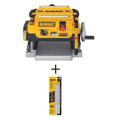DeWalt DW735WDW7352-2, bundle: 15 Amp Corded 13 in. Planer with 13 in. Heat Treated Double Sided Replacement Planer Knives (2 Pack)