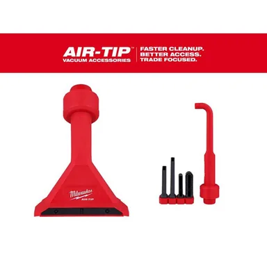 Milwaukee 49-90-2032-49-90-2026, bundle: AIR-TIP 1-1/4 in. to 2-1/2 in. Magnetic Utility Nozzle and 4-IN-1 Right Angle Wet/Dry Vacuum Attachment Kit (5-Piece)