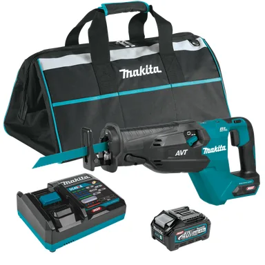 Makita GRJ02M1, kit: Makita GRJ02M1 40V max XGT Brushless Cordless AVT Orbital Recipro Saw Kit (4.0Ah)