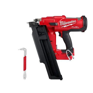 Milwaukee 2744-20-48-22-9031, bundle: M18 FUEL 3-1/2 in. 18V 21-Degree Lithium-Ion Brushless Cordless Framing Nailer w/10 in. Nail Puller w/Dimpler