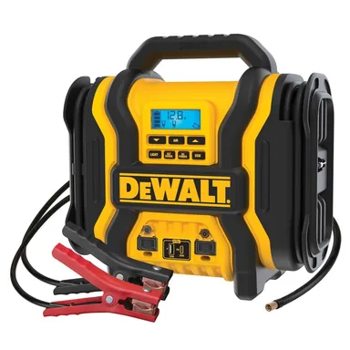DeWalt DXAEPS14, standalone tool: 2000-Peak Amp Portable Jump Starter with Digital Compressor, USB and AC Power Bank