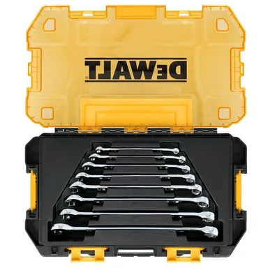 DeWalt DWMT45427, accessory: TOUGHSERIES SAE Combination Wrench Set (8-Piece) (photograph from the Home Depot listing)