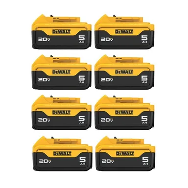 DeWalt DCB205-8, accessory: 20V MAX Lithium-Ion 5.0Ah Battery (8 -Pack)