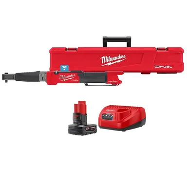 Milwaukee 2465-20-48-59-2440, bundle: M12 FUEL One-Key 12-Volt Lithium-Ion Brushless Cordless 3/8 in. Digital Torque Wrench with 4.0 Ah Battery