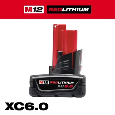 Milwaukee 48-11-2460, accessory: M12 12-Volt Lithium-Ion XC Extended Capacity 6.0Ah Battery Pack