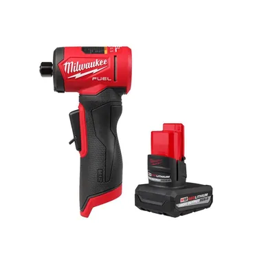 Milwaukee 3485-20-48-11-2450, bundle: M12 FUEL 12V Lithium-Ion Brushless Cordless 1/4 in. Right Angle Die Grinder with M12 5.0 Ah Battery
