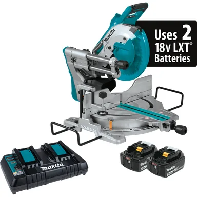 Makita XSL06PT, kit: Makita XSL06PT 36-Volt LXT 10-Inch Dual-Bevel Sliding Compound Miter Saw Kit