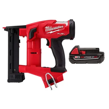 Milwaukee 2749-20-48-11-1820, bundle: M18 FUEL 18-Volt Lithium Brushless Cordless 18-Gauge 1/4 in. Narrow Crown Stapler & M18 18-Volt 2.0 Ah Compact Battery