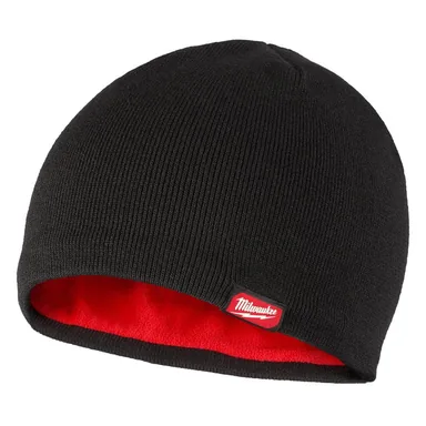 Milwaukee M751B, unpowered: Black Fleece-Lined Beanie Cap