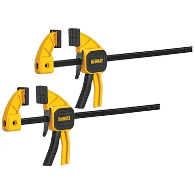 DeWalt DWHT83149, accessory: 6 in. 100 lbs. Trigger Clamp Set (2 Piece) with 2.43 in Throat Depth