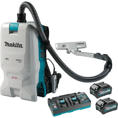 Makita GCV08PM, kit: Makita GCV08PM 40V max XGT Brushless Cordless 6 Quart HEPA Filter Dry Backpack Vacuum Kit (4.0Ah)