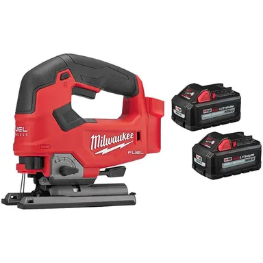 Milwaukee 2737-20-48-11-1862, bundle: M18 FUEL 18V Lith-Ion Brushless Cordless Jig Saw w/ (2) High Output 6.0 Ah Battery Pack