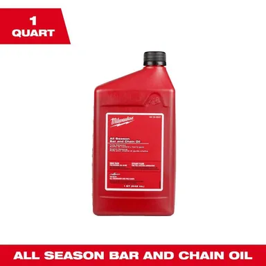 Milwaukee 49-16-2837, accessory: 1 Quart All Season Bar and Chain Oil (photograph from the Home Depot listing)