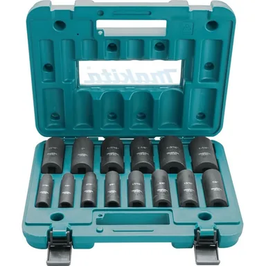 Makita A-96372, accessory: Makita A-96372 14 Pc. 1/2" Drive Deep Well SAE Impact Socket Set