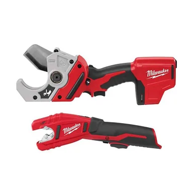 Milwaukee 2470-20-2471-20, bundle: M12 12V Lithium-Ion Cordless PVC Pipe Shear with M12 12V Lithium-Ion Cordless Copper Tubing Cutter (Tools-Only)