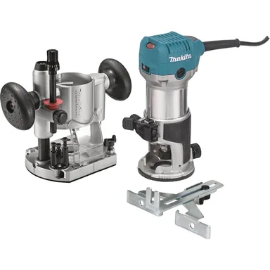 Makita RT0701CX7, standalone tool: Makita RT0701CX7 Corded 1-1/4 HP* Compact Router Kit