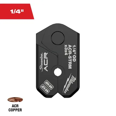 Milwaukee 49-16-2650MX, accessory: 1/4 in. Streamline ACR Copper Pivoting Press Ring for M18 and M12 FORCE LOGIC Press Tool (photograph from the Home Depot listing)