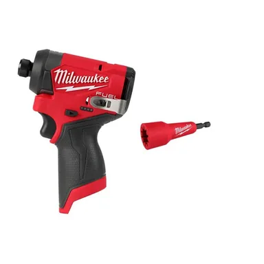 Milwaukee 3453-20-48-32-6400, bundle: M12 FUEL 12V Lithium-Ion Brushless Cordless 1/4 in. Hex Impact Driver (Tool-Only) w/ Quick-Twist Wire Connector Socket