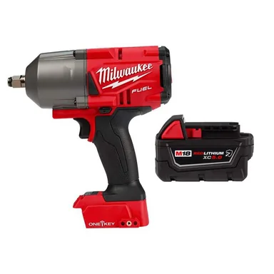 Milwaukee 2863-20-48-11-1850R, bundle: M18 FUEL ONE-KEY 18V Lithium-Ion Brushless Cordless 1/2 in. Impact Wrench with Friction Ring w/ 5.0 Ah Battery