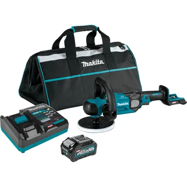 Makita GVP01M1, kit: Makita GVP01M1 40V max XGT Brushless Cordless 7" Polisher Kit, (4.0Ah)