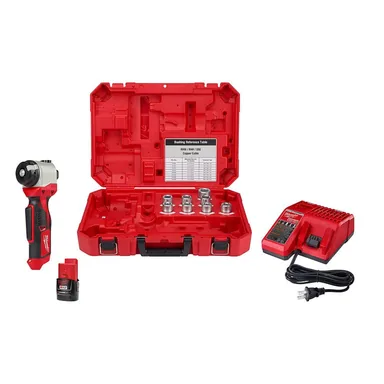 Milwaukee 2435X-21, kit: M12 12V Lithium-Ion Cordless Cable Stripper Kit for Cu RHW/RHH/USE Wire