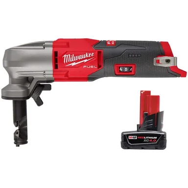 Milwaukee 2476-20-48-11-2440, bundle: M12 FUEL 12-Volt Lithium-Ion 16-Gauge Cordless Variable Speed Nibbler w/XC 4.0 Ah Battery Pack
