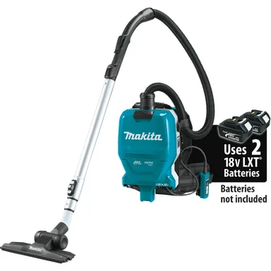 Makita XCV09Z, bare tool: Makita XCV09Z 36V (18V X2) LXT Brushless 1/2 Gallon HEPA Filter Backpack Dry Vacuum, Tool Only