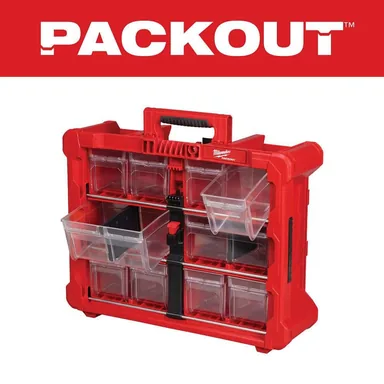 Milwaukee 48-22-8433, accessory: PACKOUT 10 Compartment Tilt Bin Organizer