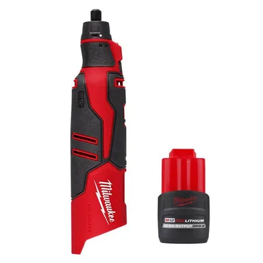 Milwaukee 2525-20-48-11-2425, bundle: M12 12V Lithium-Ion Cordless Brushless Rotary Tool with (1) High Output 2.5 Ah Battery Pack