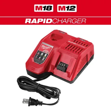 Milwaukee 48-59-1808, accessory: M12 and M18 12-Volt/18-Volt Lithium-Ion Multi-Voltage Rapid Battery Charger