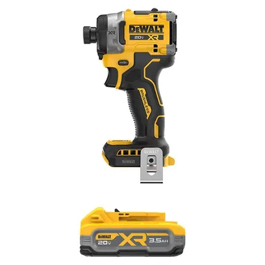 DeWalt DCF860BWDCBP320, bundle: 20-Volts MAX XR Lithium-Ion Cordless 1/4 in. Impact Driver with 20-Volts MAX XR Powerstack Lithium-Ion 3.5 Ah Battery