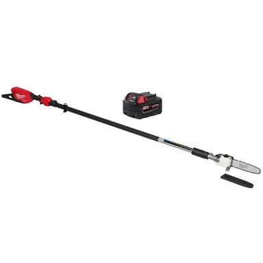 Milwaukee 3013-20-48-11-1850, bundle: M18 FUEL 10 in. 18V Brushless Cordless Battery Powered Telescoping Pole Saw, 13 ft. Length with 5.0 Ah Battery